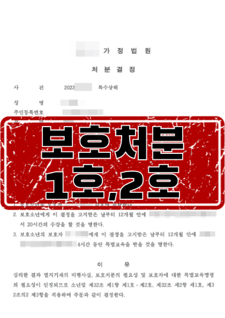 소년범죄 학교폭력 소년법 특수상해 보호처분